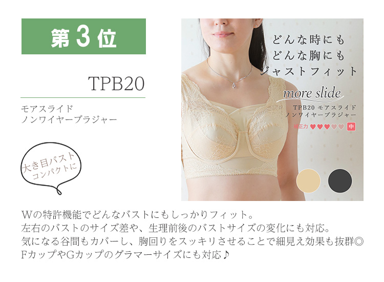 ブラジャー第3位 TPB20