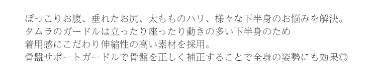 ガードルの機能説明