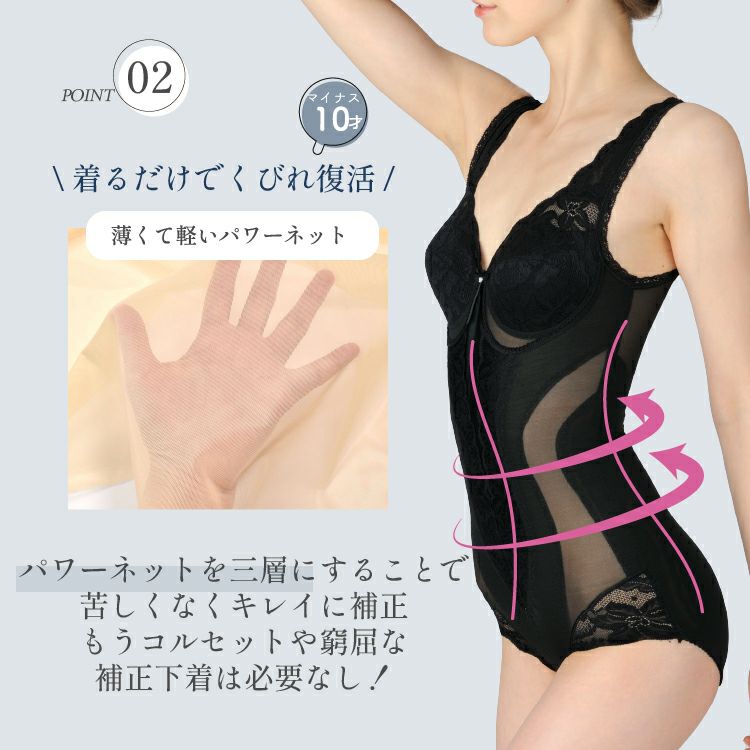 ボディスーツ 補正力強 シルキーボディシェイプ｜タムラのやさしい補正