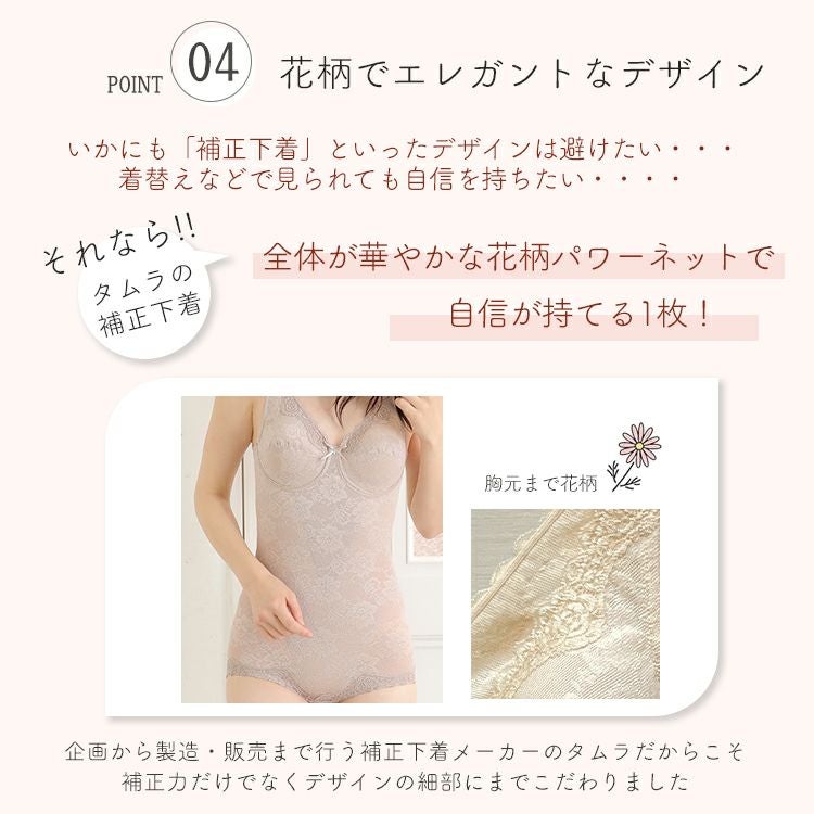 ボディスーツの花柄パワーネット多機能シリーズ|タムラのやさしい補正