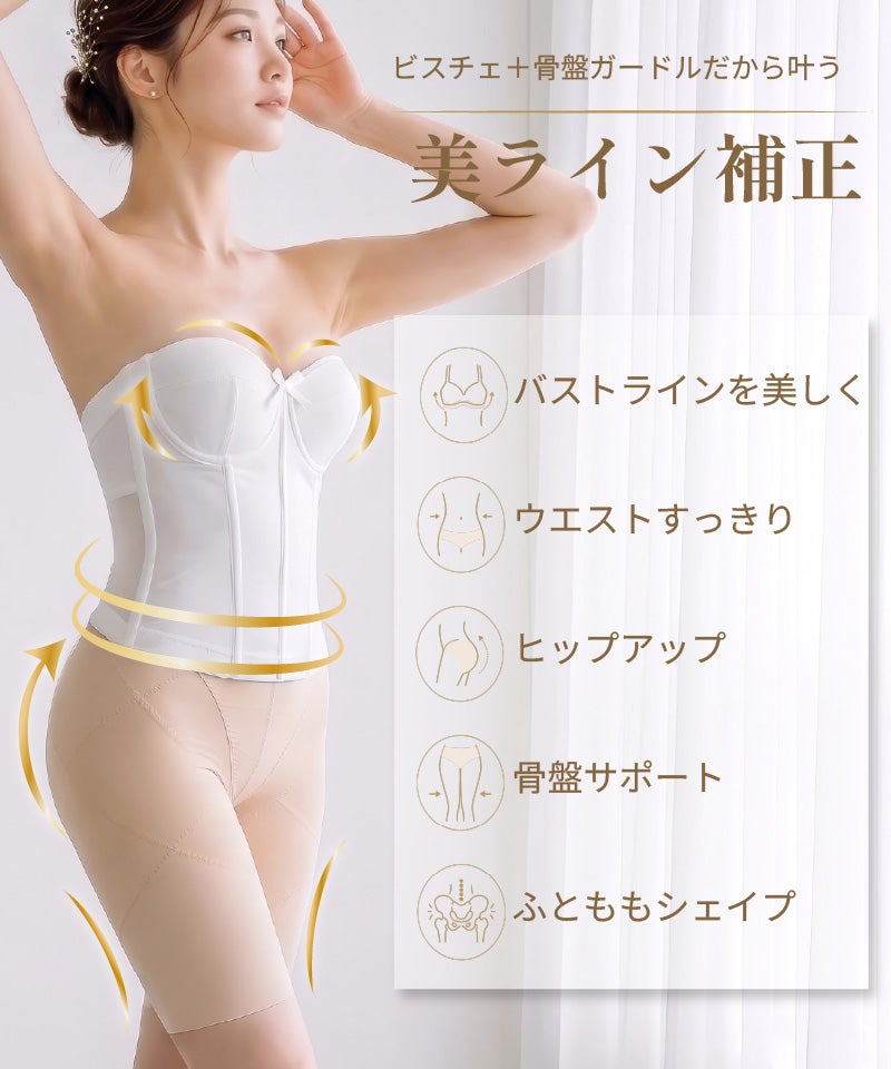 ビスチェと骨盤ガードルで叶う美ライン補正 バストアップ ウエストシェイプ ヒップアップ