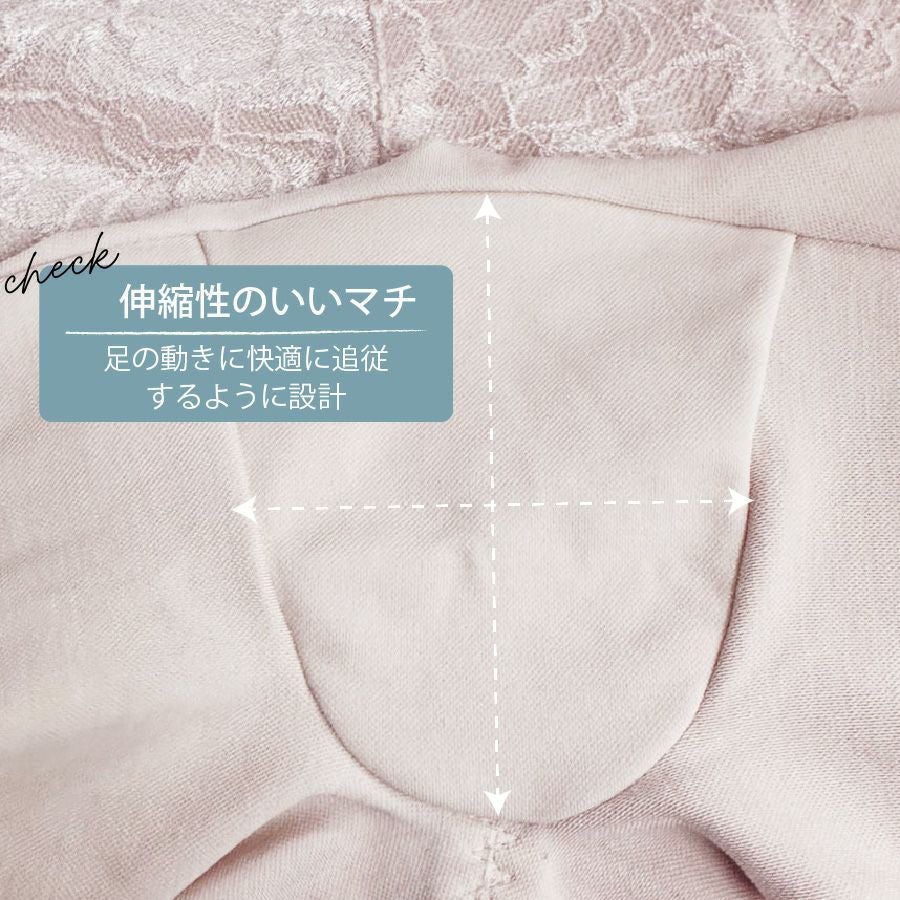 伸縮性のあるマチを使用