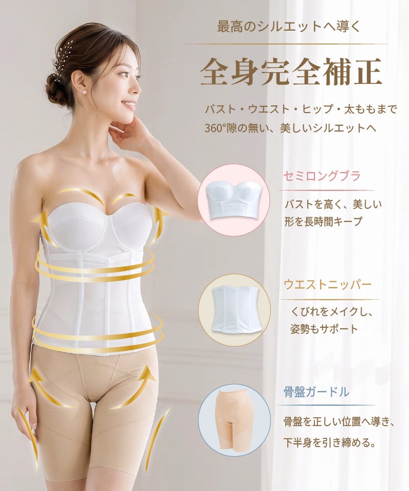 ブライダルインナー 全身完全補正 バスト ウエスト ヒップ 太もも