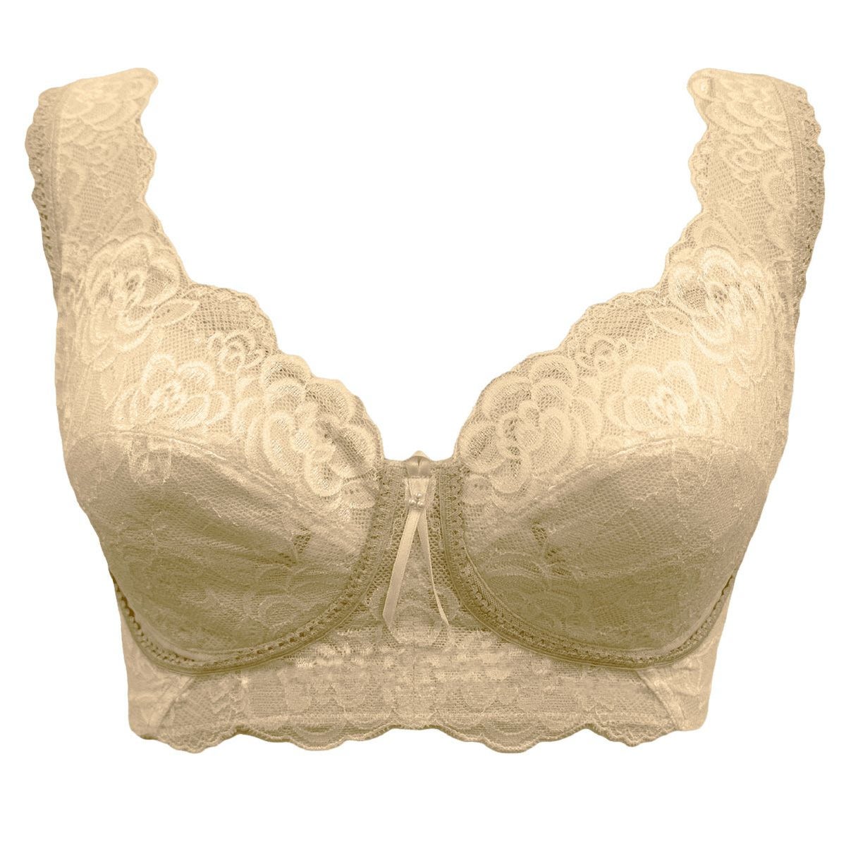 ブルーメリアノンワイヤーブラ　ベージュ