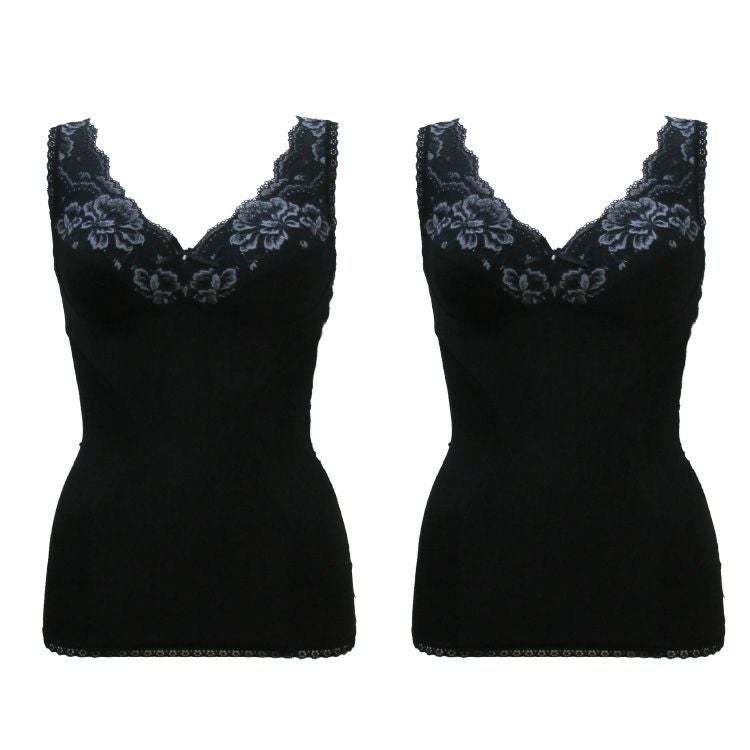 YTP60 モアライトシリーズボディシェイパー2枚組　ブラック