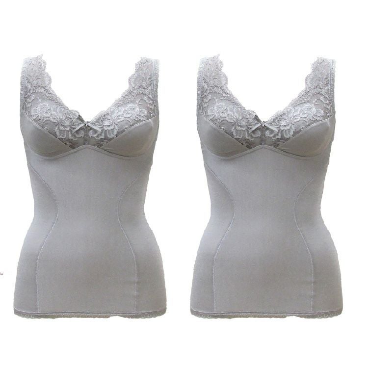 YTP60 モアライトシリーズボディシェイパー2枚組　グレー