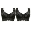 YTA60モアライトシリーズノンワイヤーブラ2枚組　ブラック