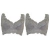 YTA60モアライトシリーズノンワイヤーブラ2枚組　グレー